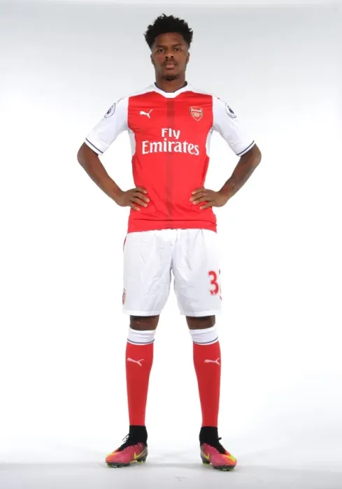 Framed Print : Chuba Akpom at Arsenal's 2016-17 First Team Photocall Framed Print : Chuba Akpom at Arsenal's 2016-17 First Team Photocall