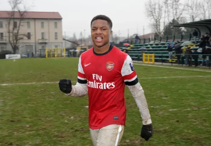 Framed Print : Chuba Akpom Celebrates Goal: Inter Milan U19 vs Arsenal U19 NextGen Series 2012-13 Framed Print : Chuba Akpom Celebrates Goal: Inter Milan U19 vs Arsenal U19 NextGen Series 2012-13