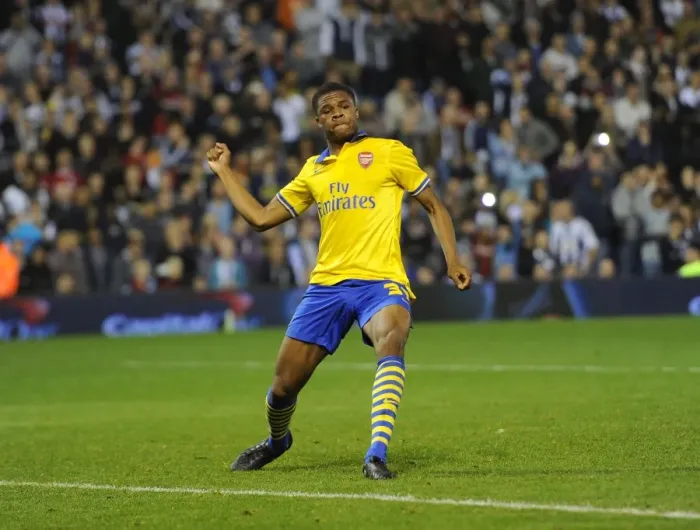 Framed Print : Chuba Akpom celebrates scoring from the penalty spot. West Bromwich Albion 1: 1 Arsenal Framed Print : Chuba Akpom celebrates scoring from the penalty spot. West Bromwich Albion 1: 1 Arsenal