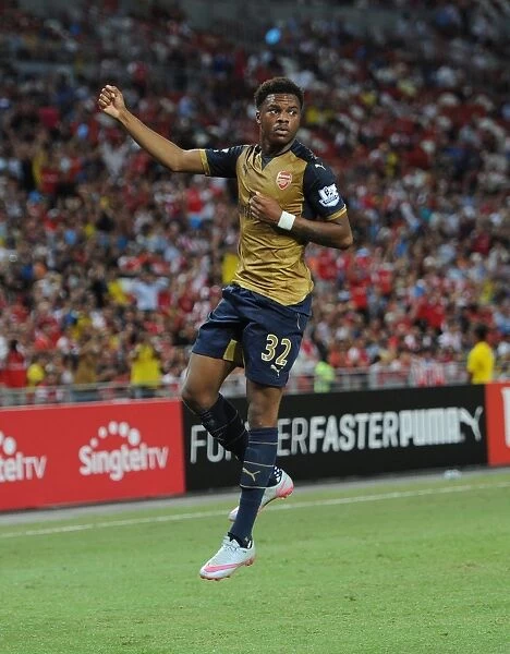 Chuba Akpom Scores First Arsenal Goal: Arsenal vs Singapore XI, Barclays Asia Trophy (July 15, 2015)