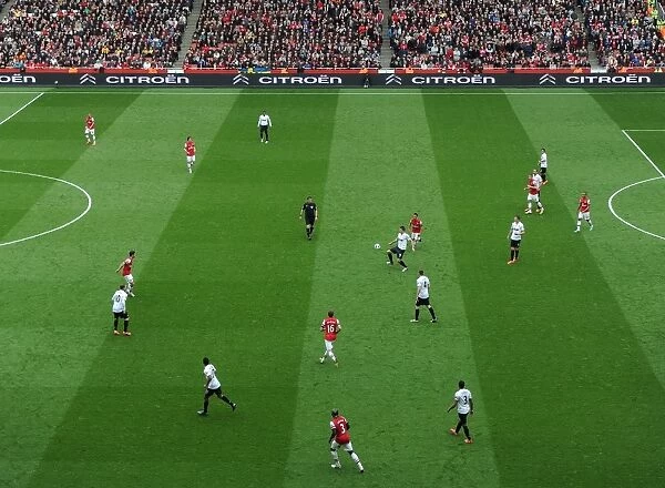 Citroen ad Boards. Arsenal 1: 1 Manchester United. Barclays Premier League. Emirates Stadium