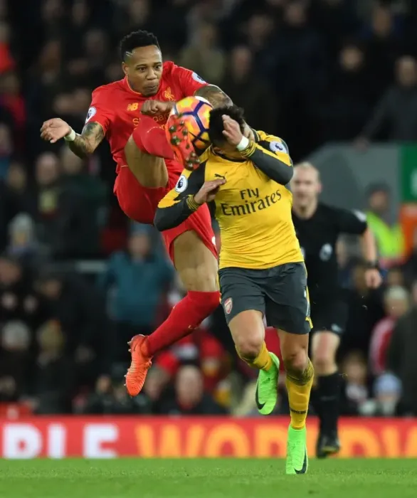 Framed Print : Clash at Anfield: Liverpool vs. Arsenal, Premier League Showdown - Alexis Sanchez vs. Nathaniel Clyne Framed Print : Clash at Anfield: Liverpool vs. Arsenal, Premier League Showdown - Alexis Sanchez vs. Nathaniel Clyne