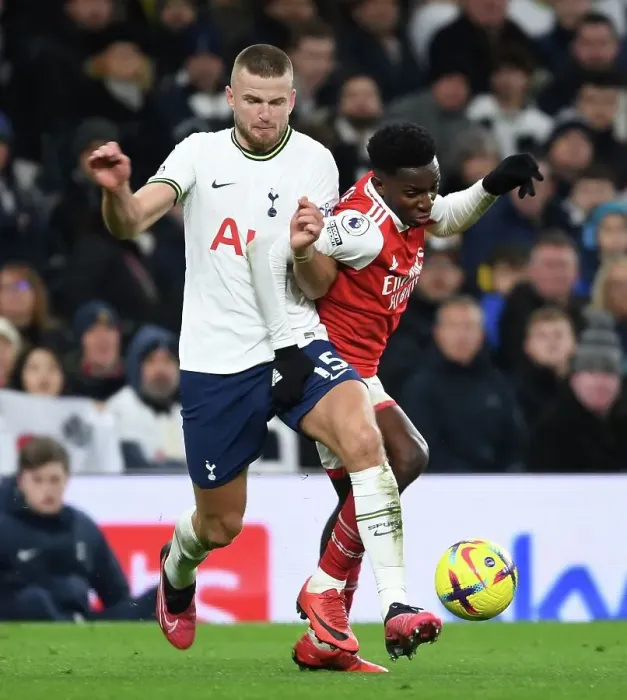 Framed Print : Clash in the Capital: Nketiah vs. Dier - Intense Rivalry between Arsenal and Tottenham in the Premier League 2022-23 Framed Print : Clash in the Capital: Nketiah vs. Dier - Intense Rivalry between Arsenal and Tottenham in the Premier League 2022-23