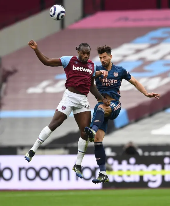 Framed Print : Clash in the Capital: Pablo Mari Faces Off Against Michail Antonio in Premier League Showdown Framed Print : Clash in the Capital: Pablo Mari Faces Off Against Michail Antonio in Premier League Showdown