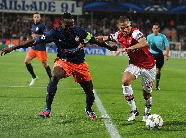 Clash of Defenders: Gibbs vs. Yanga-Mbiwa - Montpellier vs. Arsenal, UEFA Champions League, 2012