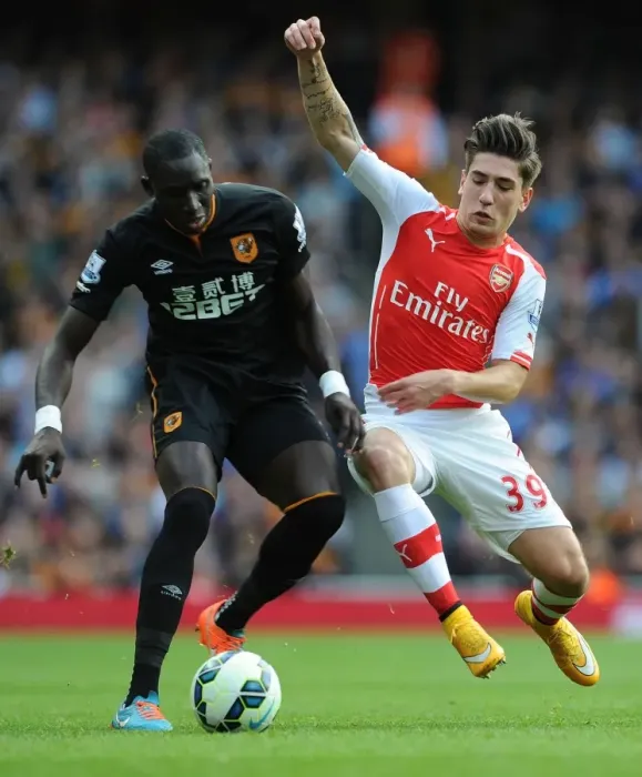 Framed Print : Clash at Emirates: Bellerin vs Diame - A Football Battle Framed Print : Clash at Emirates: Bellerin vs Diame - A Football Battle