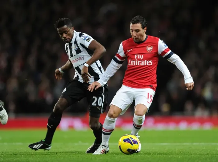 Framed Print : Clash at Emirates: Cazorla vs. Bigirimana, Arsenal vs. Newcastle United (2012-13)