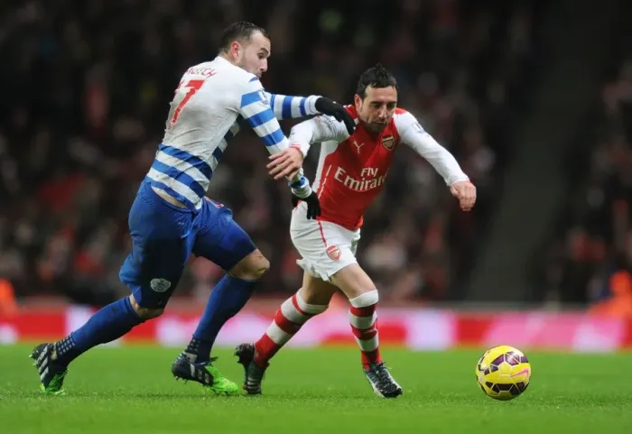 Framed Print : Clash at Emirates: Cazorla vs. Mutch in Arsenal vs. QPR Showdown Framed Print : Clash at Emirates: Cazorla vs. Mutch in Arsenal vs. QPR Showdown