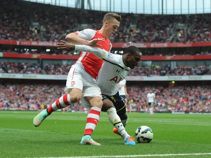 Framed Print : Clash at the Emirates: Chambers vs. Rose in Arsenal vs. Tottenham Rivalry Framed Print : Clash at the Emirates: Chambers vs. Rose in Arsenal vs. Tottenham Rivalry