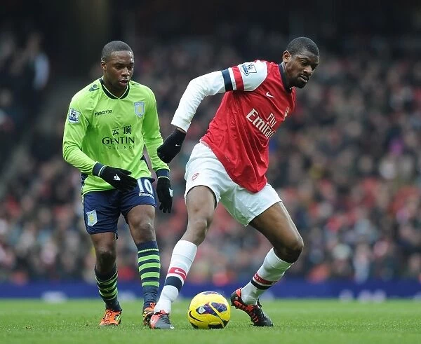 Clash at Emirates: A Football Battle - Abou Diaby vs. Charles N'Zogbia