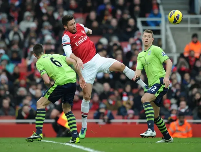 Framed Print : Clash at Emirates: Giroud vs Clark and Baker - Arsenal vs Aston Villa, Premier League 2012-13 Framed Print : Clash at Emirates: Giroud vs Clark and Baker - Arsenal vs Aston Villa, Premier League 2012-13
