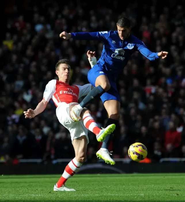 Framed Print : Clash at Emirates: Koscielny vs. Mirallas - Arsenal vs. Everton, Premier League 2015 Framed Print : Clash at Emirates: Koscielny vs. Mirallas - Arsenal vs. Everton, Premier League 2015
