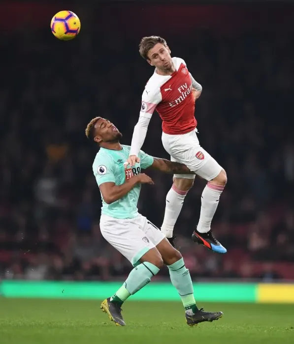 Framed Print : Clash at Emirates: Monreal vs Ibe - Arsenal vs Bournemouth, Premier League Framed Print : Clash at Emirates: Monreal vs Ibe - Arsenal vs Bournemouth, Premier League