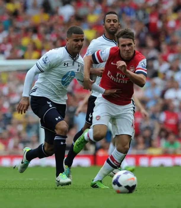 Framed Print : Clash at the Emirates: Ramsey vs. Walker Framed Print : Clash at the Emirates: Ramsey vs. Walker