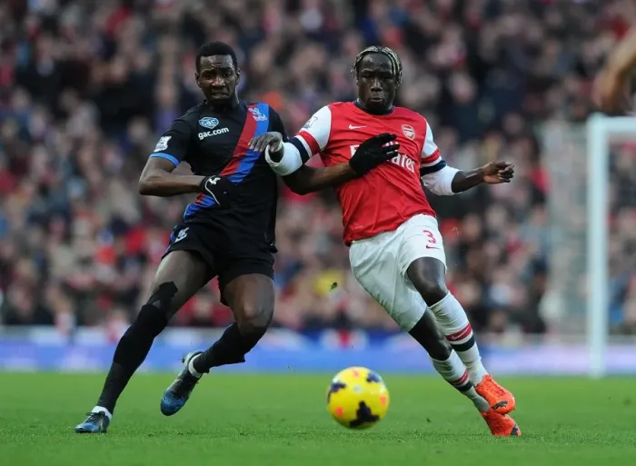 Framed Print : Clash at Emirates: Sagna vs. Bolasie - Arsenal vs. Crystal Palace, Premier League