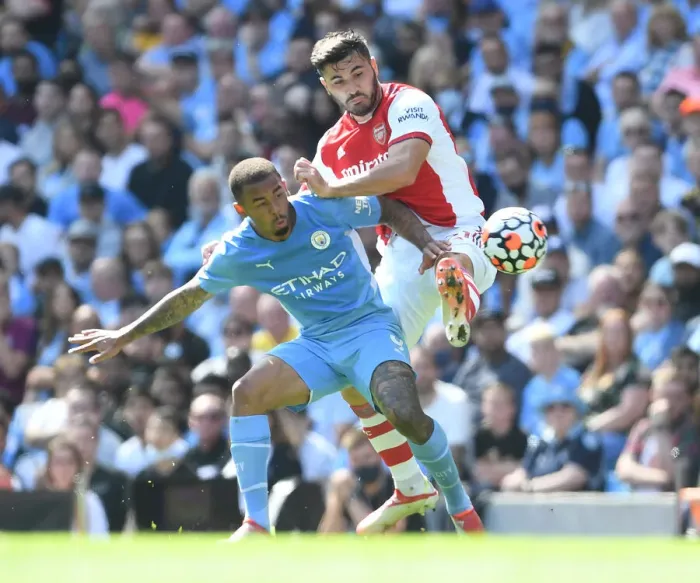 Framed Print : Clash at the Etihad: Manchester City vs. Arsenal, Premier League 2021-22 - Kolasinac vs. Jesus Framed Print : Clash at the Etihad: Manchester City vs. Arsenal, Premier League 2021-22 - Kolasinac vs. Jesus