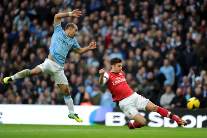 Framed Print : Clash at the Etihad: Ramsey vs. Zabeleta - Manchester City vs. Arsenal, Premier League, 2013 Framed Print : Clash at the Etihad: Ramsey vs. Zabeleta - Manchester City vs. Arsenal, Premier League, 2013