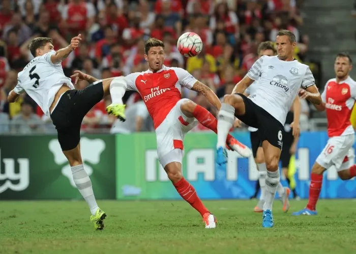 Framed Print : Clash in the Far East: Arsenal vs. Everton - Barclays Asia Trophy 2015-16 Framed Print : Clash in the Far East: Arsenal vs. Everton - Barclays Asia Trophy 2015-16