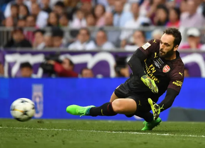 Framed Print : Clash of Football Legends: Arsenal vs Real Madrid (2018-19) - Manuel Almunia at Bernabeu Framed Print : Clash of Football Legends: Arsenal vs Real Madrid (2018-19) - Manuel Almunia at Bernabeu
