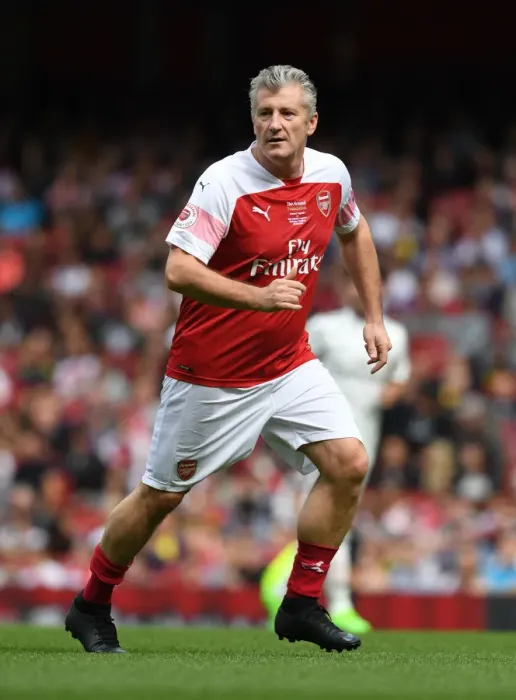 Framed Print : A Clash of Football Legends: Davor Suker Shines for Arsenal against Real Madrid (2018-19)