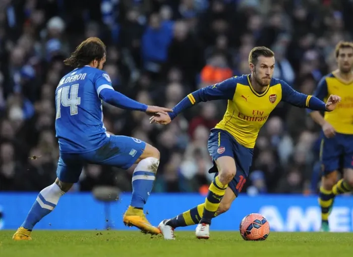 Framed Print : Clash of Forces: Ramsey vs. Calderon - FA Cup Showdown Framed Print : Clash of Forces: Ramsey vs. Calderon - FA Cup Showdown
