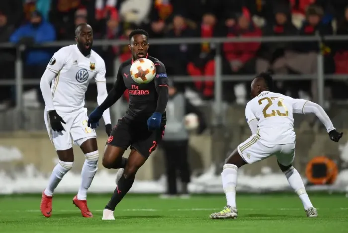 Framed Print : Clash of the Forwards: Welbeck vs. Mukibi in Europa League Battle (Ostersunds vs. Arsenal 2017-18) Framed Print : Clash of the Forwards: Welbeck vs. Mukibi in Europa League Battle (Ostersunds vs. Arsenal 2017-18)