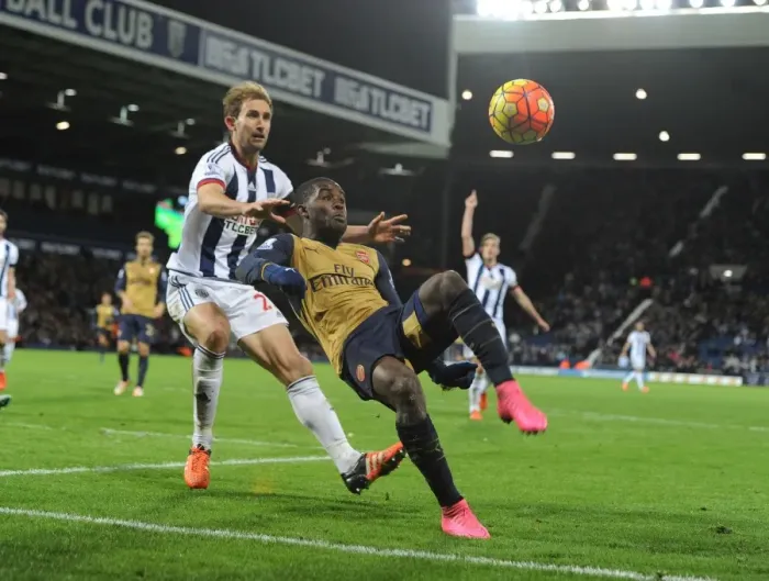 Framed Print : Clash at The Hawthorns: Campbell vs McAuley - A Premier League Battle
