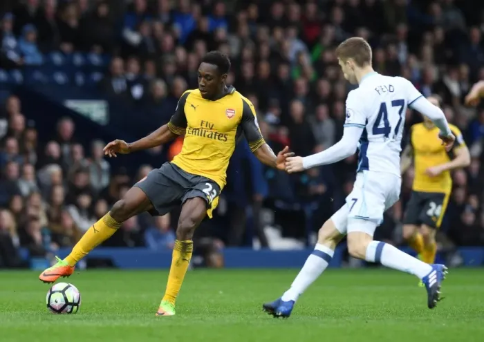 Framed Print : Clash at The Hawthorns: Welbeck vs. Field - Arsenal vs. West Bromwich Albion, Premier League 2016-17: A Battle Between Danny Welbeck and Sam Field Framed Print : Clash at The Hawthorns: Welbeck vs. Field - Arsenal vs. West Bromwich Albion, Premier League 2016-17: A Battle Between Danny Welbeck and Sam Field