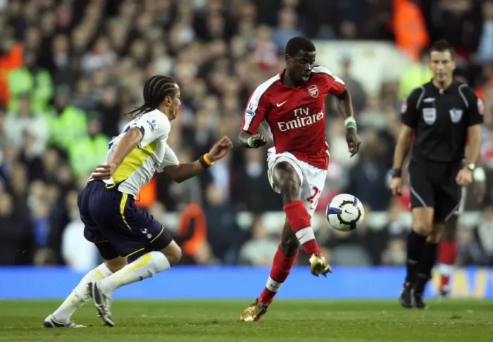Framed Print : Clash of Ivorian International Teammates: Eboue vs Assou-Ekotto in the Intense Rivalry of Tottenham Hotspur 2:1 Arsenal (Barclays Premier League, White Hart Lane, 14 / 4 / 10) Framed Print : Clash of Ivorian International Teammates: Eboue vs Assou-Ekotto in the Intense Rivalry of Tottenham Hotspur 2:1 Arsenal (Barclays Premier League, White Hart Lane, 14 / 4 / 10)