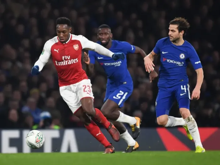 Framed Print : Clash of the Legends: Welbeck vs. Fabregas in the Carabao Cup Semi-Final (Arsenal vs. Chelsea, 2017-18) Framed Print : Clash of the Legends: Welbeck vs. Fabregas in the Carabao Cup Semi-Final (Arsenal vs. Chelsea, 2017-18)
