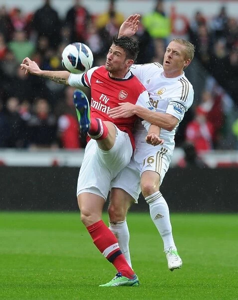 Clash at Liberty: Giroud vs Monk - Swansea City vs Arsenal, Premier League 2012-13