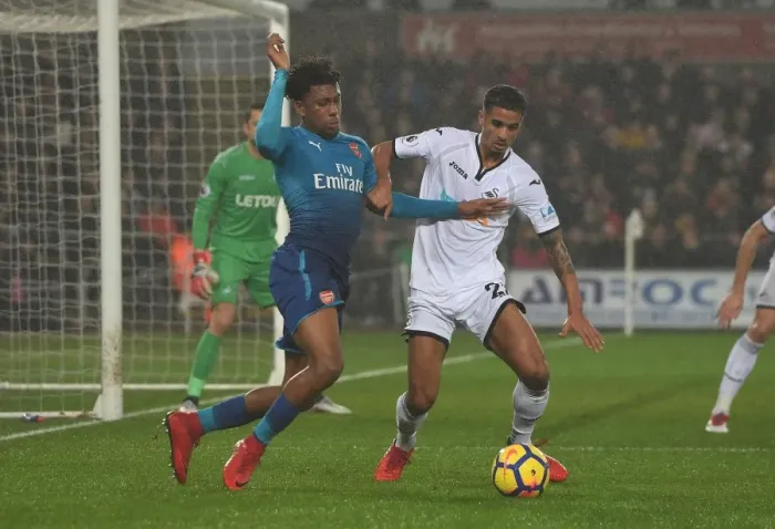 Framed Print : Clash at Liberty: Iwobi vs. Naughton - A Football Rivalry Unfolds Framed Print : Clash at Liberty: Iwobi vs. Naughton - A Football Rivalry Unfolds