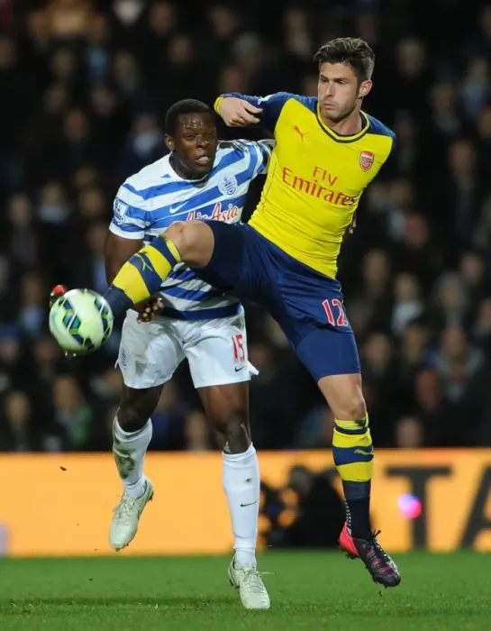 Framed Print : Clash at Loftus Road: Olivier Giroud vs Nedum Onuoha - Arsenal vs Queens Park Rangers, Premier League 2014-15 Framed Print : Clash at Loftus Road: Olivier Giroud vs Nedum Onuoha - Arsenal vs Queens Park Rangers, Premier League 2014-15