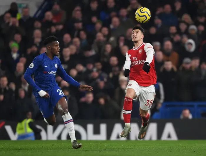 Framed Print : Clash of the London Giants: Chelsea vs Arsenal, Premier League Showdown at Stamford Bridge (January 2020)