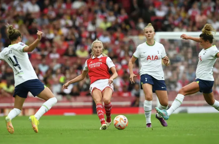Framed Print : Clash of the London Rivals: Arsenal vs. Tottenham in the FA Women's Super League