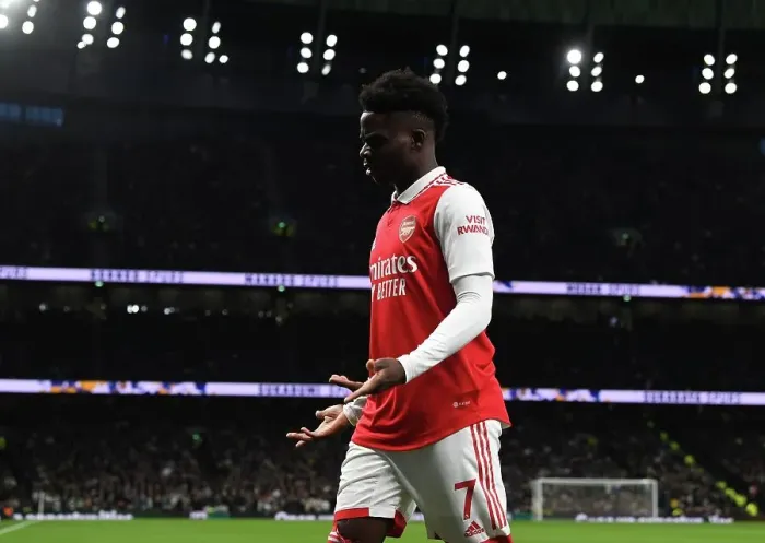 Framed Print : Clash of the London Rivals: Bukayo Saka vs. Tottenham Hotspur in the Premier League Framed Print : Clash of the London Rivals: Bukayo Saka vs. Tottenham Hotspur in the Premier League