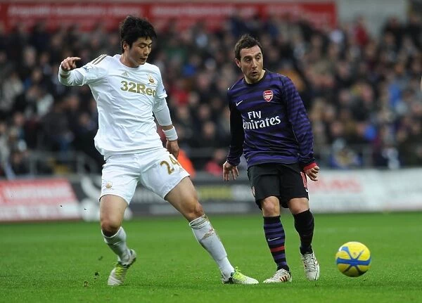 Clash of Midfield Maestros: Santi Cazorla vs. Ki Sung-Yueng (Swansea v Arsenal - FA Cup 3rd Round)