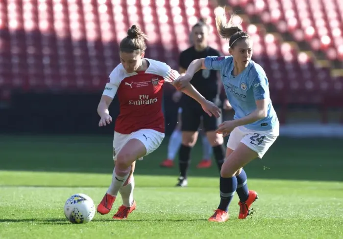 Framed Print : Clash of Midfield Masters: Arsenal vs Manchester City - FA WSL Continental Cup Final: Kim Little vs Keira Walsh Framed Print : Clash of Midfield Masters: Arsenal vs Manchester City - FA WSL Continental Cup Final: Kim Little vs Keira Walsh