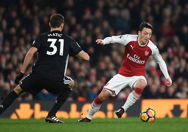 Clash of Midfield Titans: Ozil vs. Matic - Arsenal vs. Manchester United, Premier League 2017-18: A Battle of Skills and Strengths