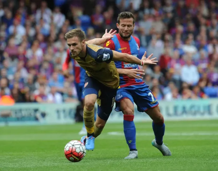 Framed Print : Clash of Midfield Titans: Ramsey vs. Cabaye - Crystal Palace vs. Arsenal (2015-16) Framed Print : Clash of Midfield Titans: Ramsey vs. Cabaye - Crystal Palace vs. Arsenal (2015-16)