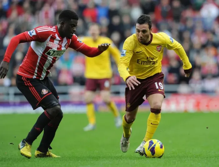 Framed Print : Clash of Midfield Titans: Santi Cazorla vs. Alfred N'Diaye - Arsenal vs. Sunderland, Premier League 2012-13 Framed Print : Clash of Midfield Titans: Santi Cazorla vs. Alfred N'Diaye - Arsenal vs. Sunderland, Premier League 2012-13