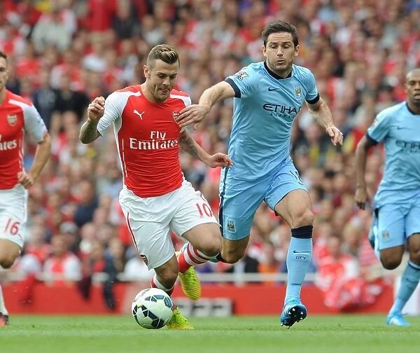 Clash of Midfield Titans: Wilshere vs Lampard, Arsenal vs Manchester City, 2014-15 Premier League