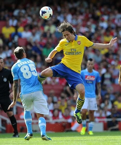 Clash of Midfielders: Rosicky vs. Behrami - Arsenal vs. Napoli, Emirates Cup 2013