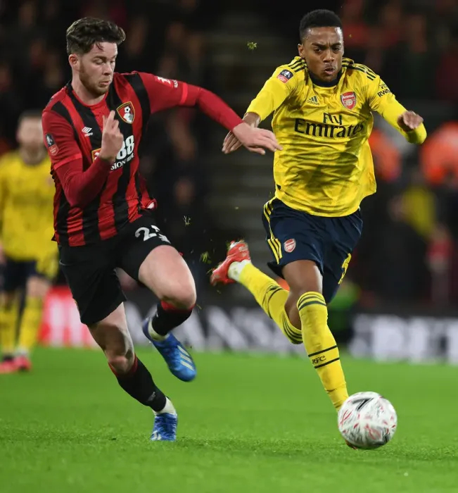 Framed Print : Clash of the Midfielders: Willock vs. Simpson in FA Cup Showdown Framed Print : Clash of the Midfielders: Willock vs. Simpson in FA Cup Showdown
