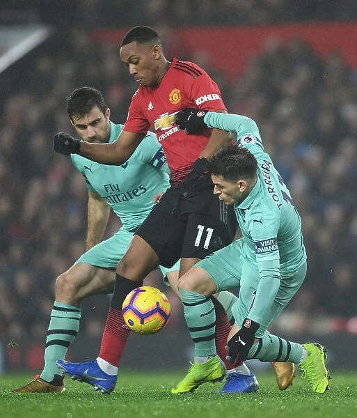 Clash at Old Trafford: Sokratis and Torreira vs. Martial - Manchester United vs. Arsenal, Premier League 2018-19