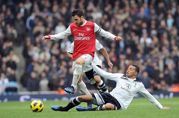 Clash of Rivals: Fabregas vs. Jenas in Arsenal's 2-3 Loss to Tottenham, Barclays Premier League, Emirates Stadium, 2010-11