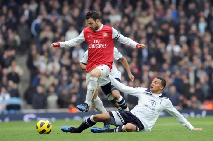 Framed Print : Clash of Rivals: Fabregas vs. Jenas in Arsenal's 2-3 Loss to Tottenham, Barclays Premier League, Emirates Stadium, 2010-11 Framed Print : Clash of Rivals: Fabregas vs. Jenas in Arsenal's 2-3 Loss to Tottenham, Barclays Premier League, Emirates Stadium, 2010-11