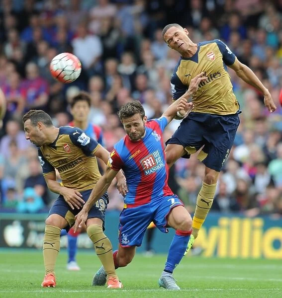 Clash at Selhurst Park: Arsenal vs. Crystal Palace, Premier League 2015-16 - Intense Rivalry on the Football Field