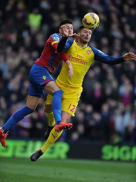 Clash at Selhurst Park: Olivier Giroud vs Joel Ward in Crystal Palace vs Arsenal, Premier League 2014-15