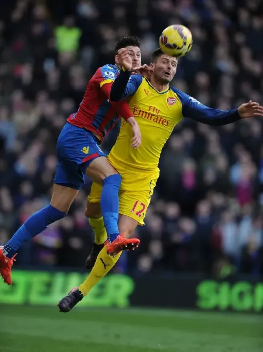Framed Print : Clash at Selhurst Park: Olivier Giroud vs Joel Ward in Crystal Palace vs Arsenal, Premier League 2014-15 Framed Print : Clash at Selhurst Park: Olivier Giroud vs Joel Ward in Crystal Palace vs Arsenal, Premier League 2014-15
